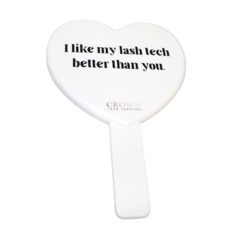 Lash Tech Love Mirror - White